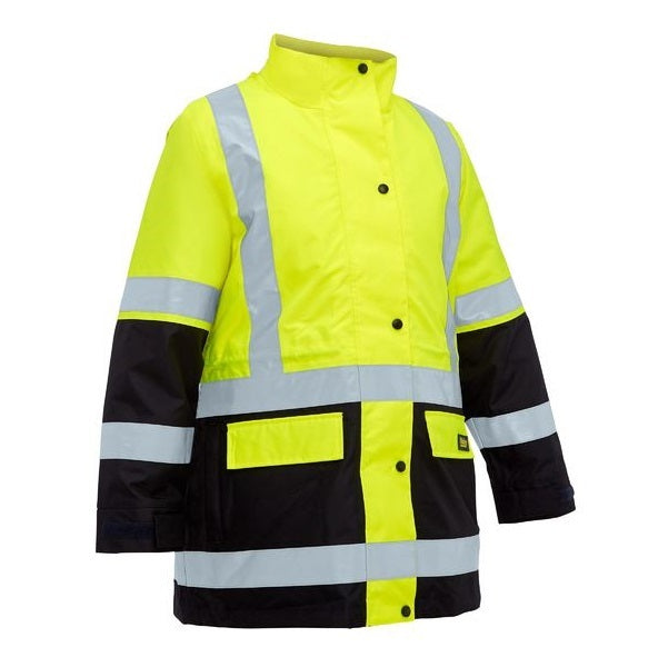Bisley BKL6975 Womens Taped Hi Vis 5 In 1 Rain Jacket