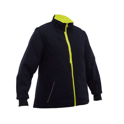 Bisley BKL6975 Womens Taped Hi Vis 5 In 1 Rain Jacket