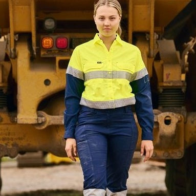 Bisley BL6491T Women's X Airflow™ HiVs Taped Stretch Ripstop Shirt