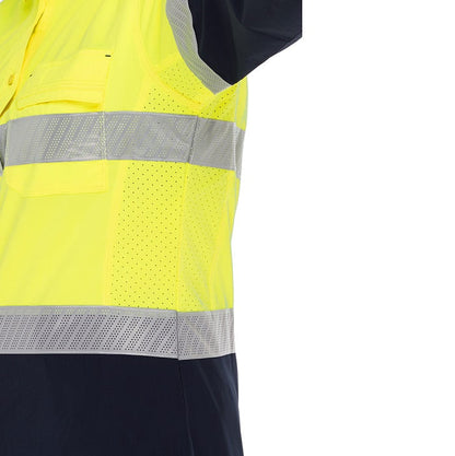 Bisley BL6491T Women's X Airflow™ HiVs Taped Stretch Ripstop Shirt