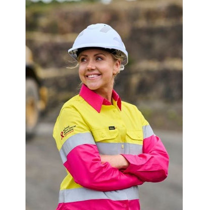 Bisley BL6696T Womens 3M Taped HiVis Cool Lightweight Shirt