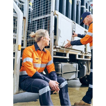 Bisley BL8338T Apex 160 Women's Taped Hi Vis FR Ripstop Vented Shirt