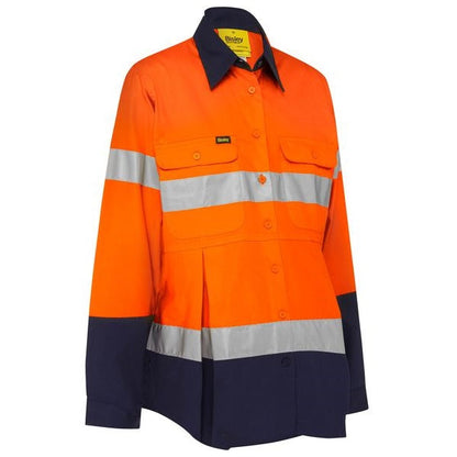 Bisley BLM6456T 3M Taped HiVis Maternity Drill Shirt