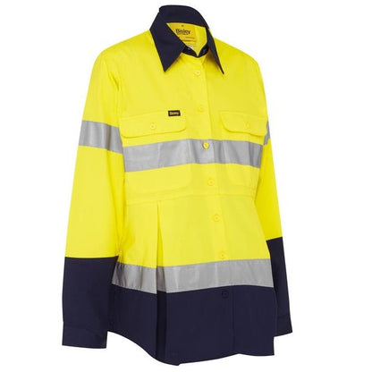 Bisley BLM6456T 3M Taped HiVis Maternity Drill Shirt