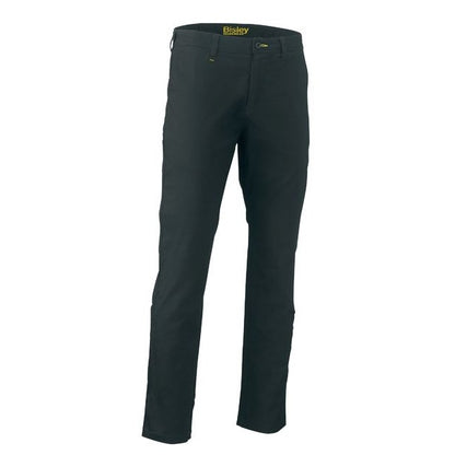 Black pants with a brand logo on a white background