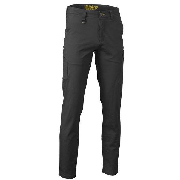 Bisley BPC6008 Stretch Cotton Drill Cargo Pants Black