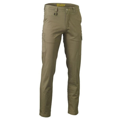 Bisley BPC6008 Stretch Cotton Drill Cargo Pants Khaki