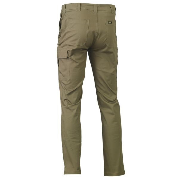 Bisley BPC6008 Stretch Cotton Drill Cargo Pants Khaki