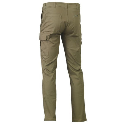 Bisley BPC6008 Stretch Cotton Drill Cargo Pants Khaki