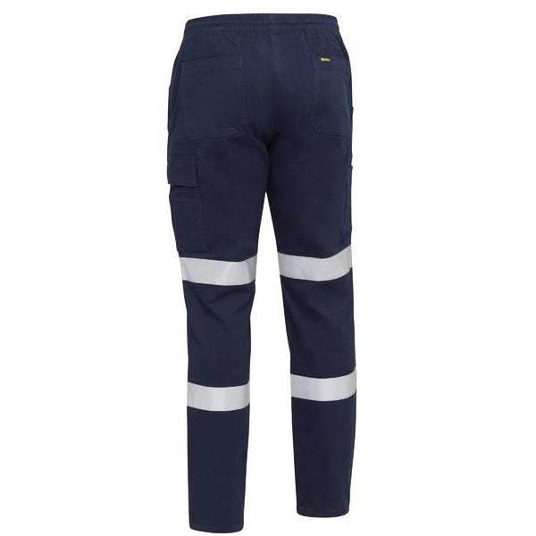 Bisley BPC6029T Taped Biomotion Stretch Cotton Drill Elastic Waist Cargo Work Pant