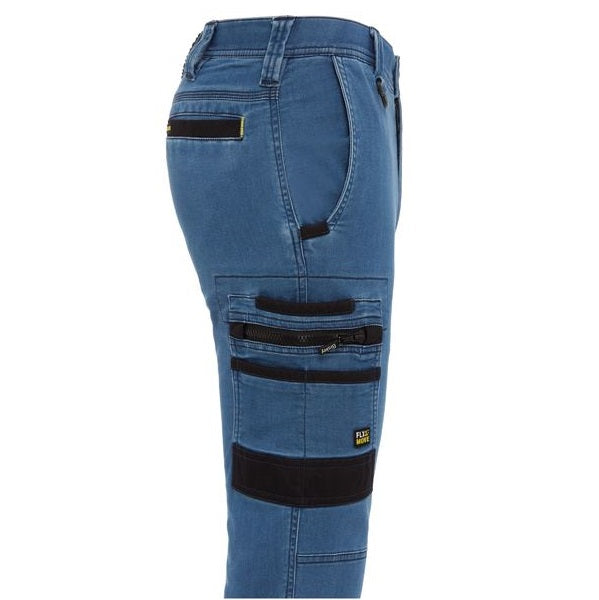 Bisley BPC6335 Flex&Move™ Stretch Denim Cargo Cuffed Pants