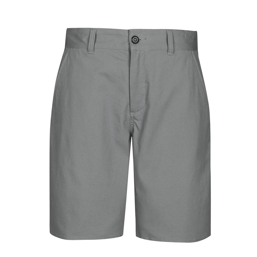 Biz Collection BS021M Lawson Mens Chino Shorts - Grey - Front View
