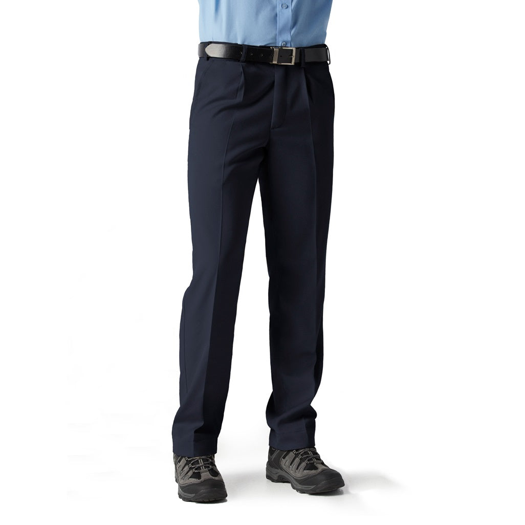 Biz Collection BS10110R Mens Detroit Pants Regular - Navy - Alternative Front View