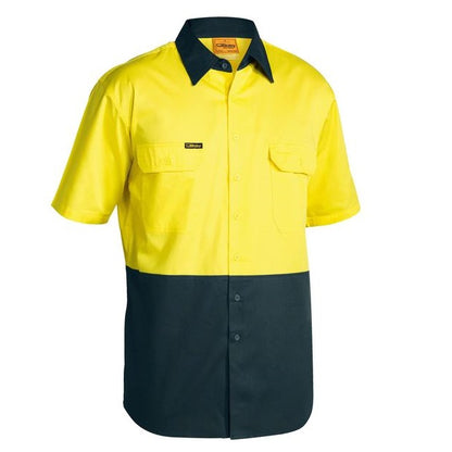 Bisley BS1895 2-Tone Cool Lightweight Drill Short Sleeve Shirt