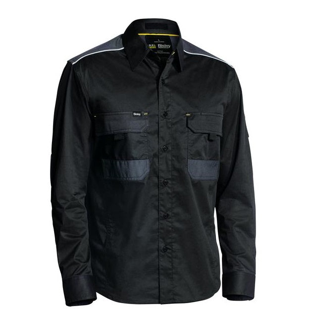 Bisley BS6133 Flex and Move Mechanical Stretch Long Sleeve Shirt
