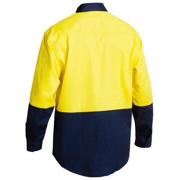 Bisley BS6267 Two Tone HiVis Drill L/S Shirt