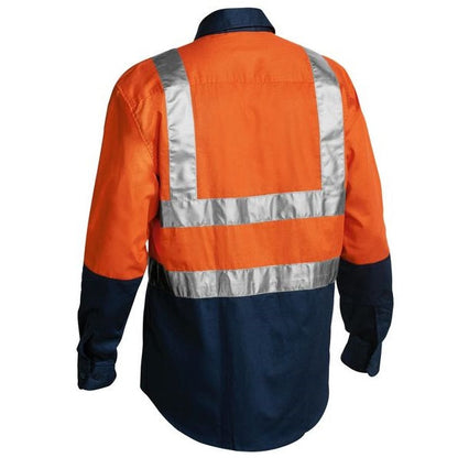 Bisley BS6267T Two Tone Taped HiVis Drill L/S Shirt