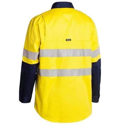 Bisley BS6448T 3M Taped Two Tone HiVis Mens Industrial Cool Vented Shirt