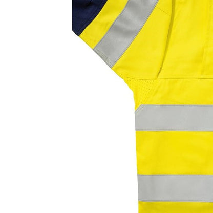 Bisley BS6448T 3M Taped Two Tone HiVis Mens Industrial Cool Vented Shirt