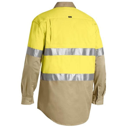 Bisley BS6696T Mens Taped Cool L/S HiVis Shirt