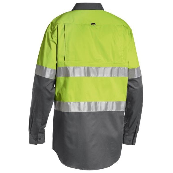 Bisley BS6696T Mens Taped Cool L/S HiVis Shirt