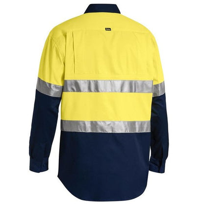 Bisley BS6696T Mens Taped Cool L/S HiVis Shirt