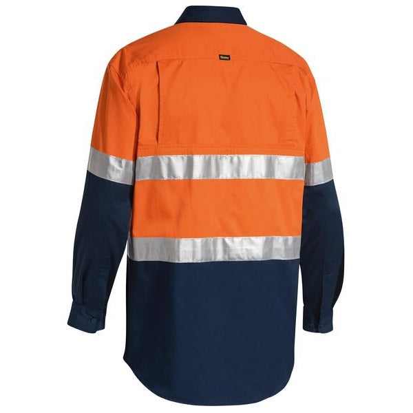 Bisley BS6696T Mens Taped Cool L/S HiVis Shirt