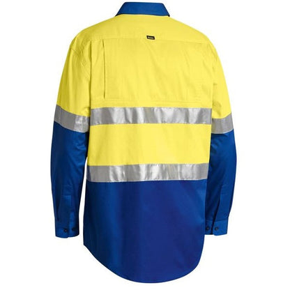 Bisley BS6696T Mens Taped Cool L/S HiVis Shirt