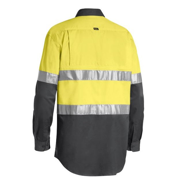 Bisley BS6696T Mens Taped Cool L/S HiVis Shirt