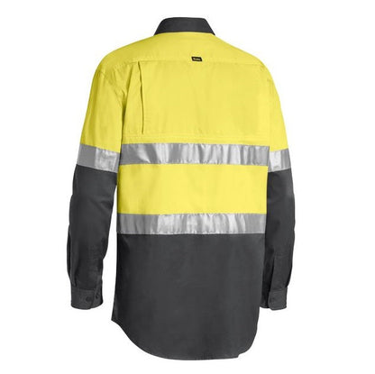 Bisley BS6696T Mens Taped Cool L/S HiVis Shirt