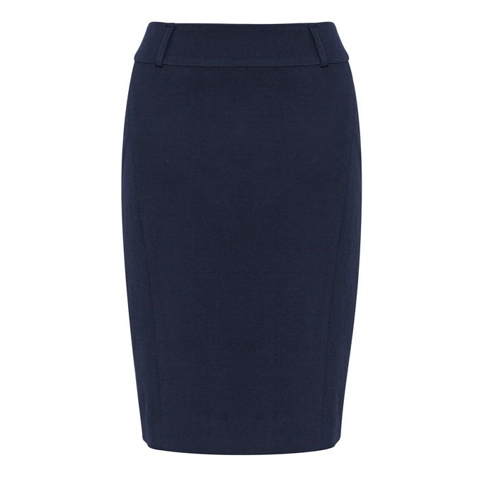 Biz Collection BS734L Loren Ladies Skirt - Navy - Front View