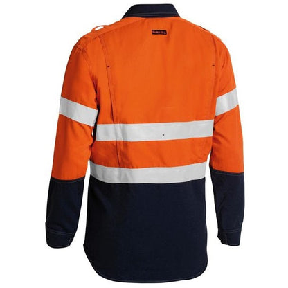 Bisley BS8082T Tencate Tecasafe® Plus 700 Taped Two Tone HiVis FR Vented L/S Shirt