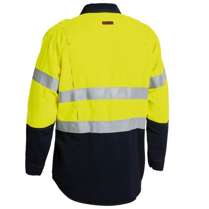 Bisley BS8082T Tencate Tecasafe® Plus 700 Taped Two Tone HiVis FR Vented L/S Shirt