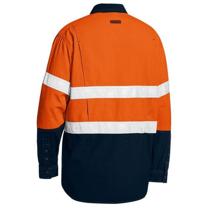 Bisley BS8237T Tencate Tecasafe® Plus 480 Taped Two Tone HiVis Lightweight FR Vented L/S Shirt