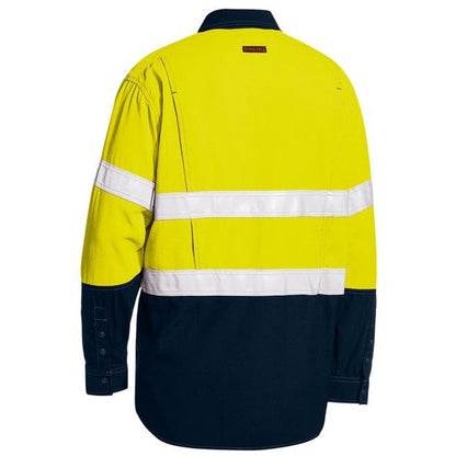 Bisley BS8237T Tencate Tecasafe® Plus 480 Taped Two Tone HiVis Lightweight FR Vented L/S Shirt