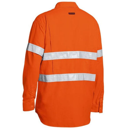Bisley BS8238T Tencate Tecasafe® Plus 480 Taped HiVis Lightweight FR Vented L/S Shirt