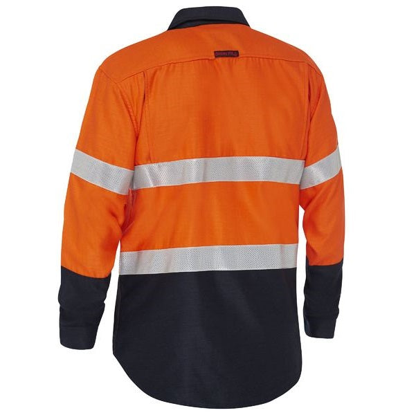 Bisley BS8338T Apex 160 Taped Hi Vis FR Ripstop Vented Shirt