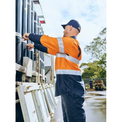 Bisley BS8338T Apex 160 Taped Hi Vis FR Ripstop Vented Shirt