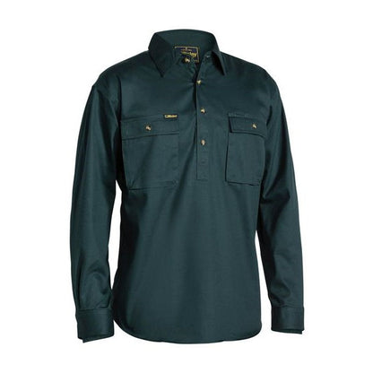 Bisley BSC6433 Closed Front Cotton Drill Shirt