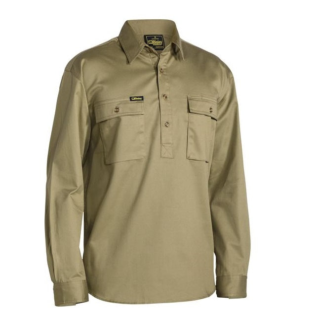 Bisley BSC6433 Closed Front Cotton Drill Shirt