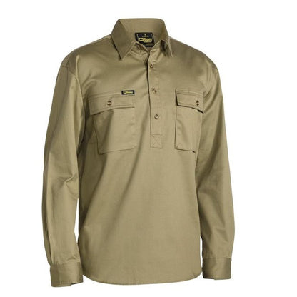 Bisley BSC6433 Closed Front Cotton Drill Shirt