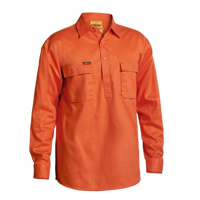 Bisley BSC6433 Closed Front Cotton Drill Shirt