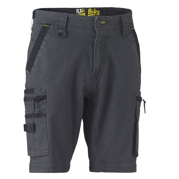 Bisley BSHC1330 Flex&Move™ Stretch Utility Zip Cargo Shorts