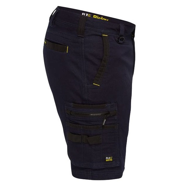 Bisley BSHC1335 FLX & Move Stretch Denim Zip Cargo Shorts