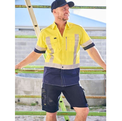 Bisley BSHC1335 Flex And Move Stretch Zip Cargo Shorts