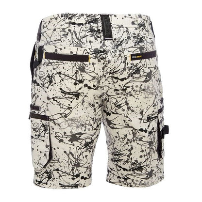 Bisley BSHC1337 Flex and Move Stretch Canvas Camo Cargo Short - Limited Edition