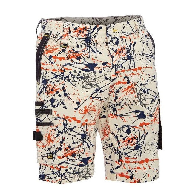 Bisley BSHC1337 Flex and Move Stretch Canvas Camo Cargo Short - Limited Edition