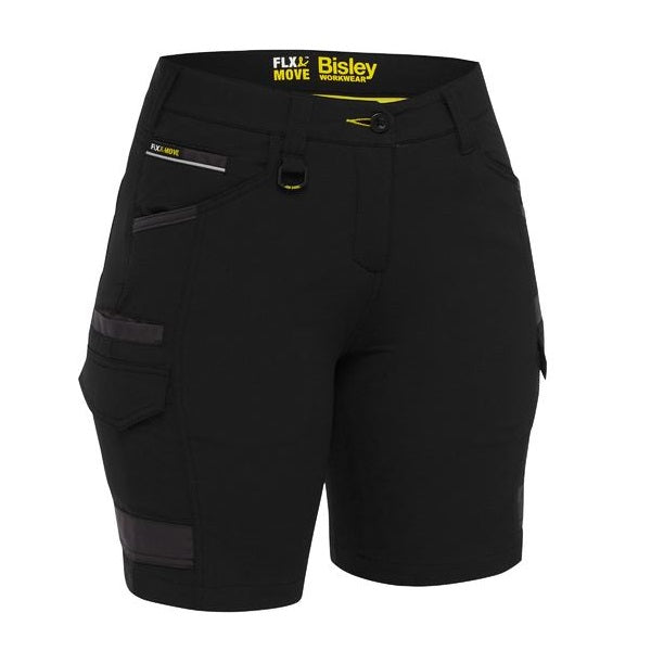 Bisley BSHL1332 Womens FLX & Move 4-Way Stretch Zip Cargo Shorts