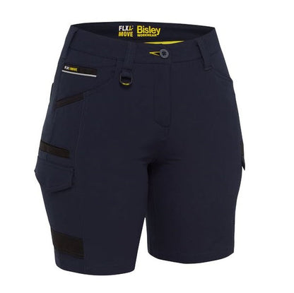 Bisley BSHL1332 Womens FLX & Move 4-Way Stretch Zip Cargo Shorts