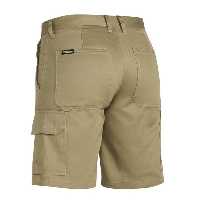 Bisley BSHL1999 Ladies Khaki Drill Lightweight Cargo Shorts -Back view